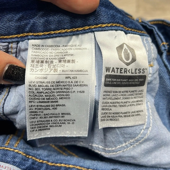 Levi’s high waisted blue denim jean skirt size 25 - Picture 5 of 8